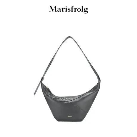 【商场同款】玛丝菲尔冬季新款深灰色牛皮革女士手提包商品大图