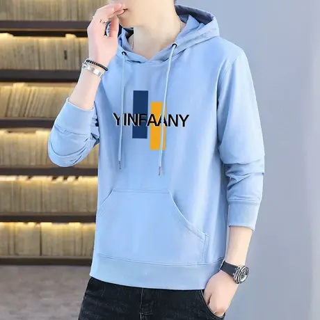 2023新款卫衣男春秋装薄款上衣连帽外穿秋衣春季青少年外套潮男装图片
