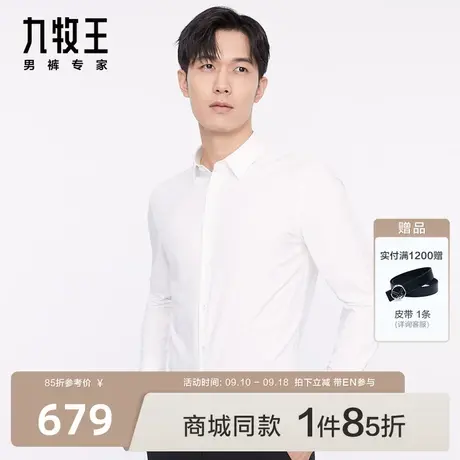 [商场同款]九牧王男装JC1C80610正装长袖衬衫23秋季新款衬衣男EN图片