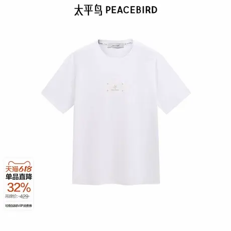 【商场同款】太平鸟男装T恤Daria ong联名修身短袖潮 B1CNE4916图片