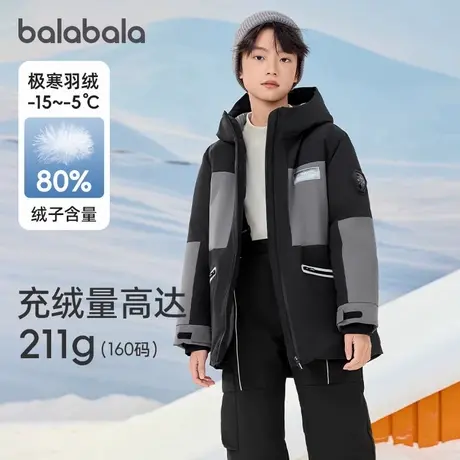 【商场同款】巴拉巴拉童装儿童羽绒服冬季外套加厚保暖男童蓄热商品大图