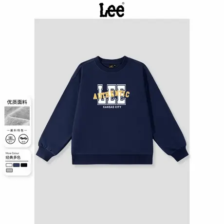 Lee童装儿童卫衣2025新款男童潮流帅气打底衫中大童秋季薄款长袖图片