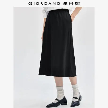 佐丹奴裙子女装H型松紧腰针织半身裙 13464767商品大图