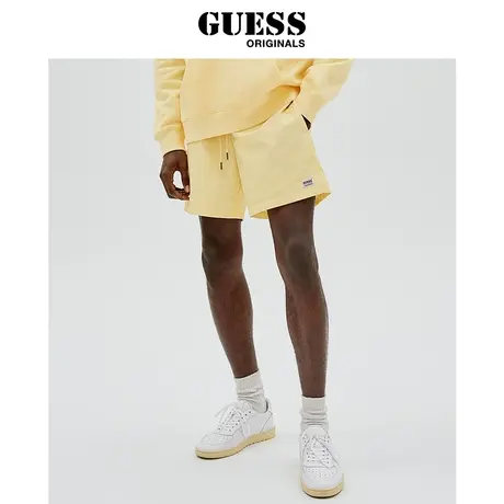【38上新季】GUESS Originals男士简约抽绳休闲运动五分裤商品大图