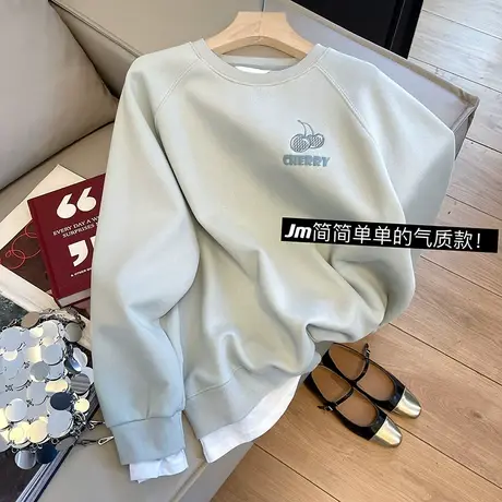 时尚小个子洋气卫衣女2023年春秋新款oversize小众上衣百搭外套潮商品大图