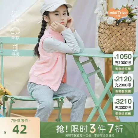 小才宝童装秋女童宽松慢跑裤商品大图