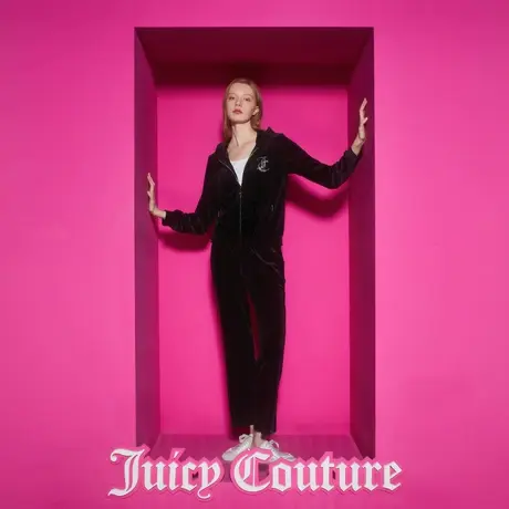 Juicy Couture橘滋秋女女装年新款奢华系列丝绒烫钻女式外套图片