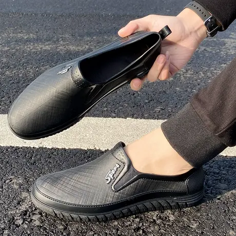 雨鞋男款夏季厨房水鞋防滑工作鞋厨师胶鞋低帮雨靴劳保防水鞋男士商品大图