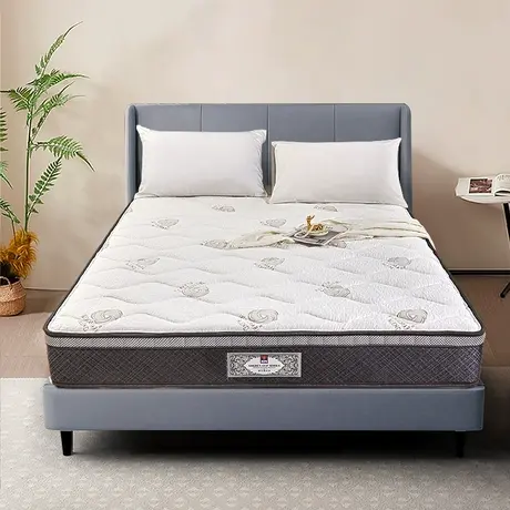 富安娜床垫羊绒蛋白面料偏软乳胶床垫成人家用席梦思独袋弹簧床垫图片