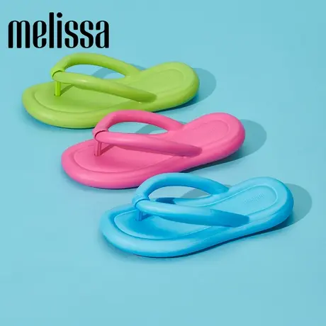 Melissa梅丽莎新款泡泡人字拖可爱时尚女士面包拖鞋33531图片