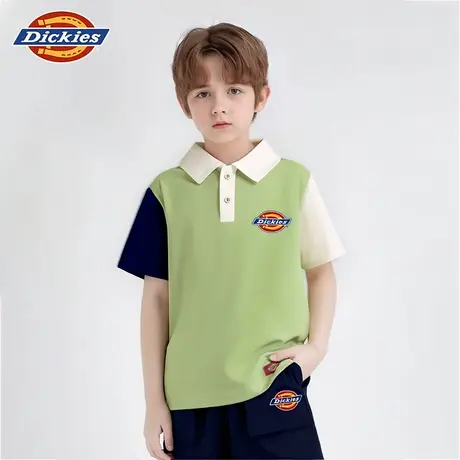 Dickies童装男童polo衫套装夏季儿童2025新款短袖t恤男孩夏装潮A图片