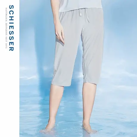 SCHIESSER舒雅女士50S天丝莫代尔3A抗菌抑菌随型裁罗纹家居七分裤图片