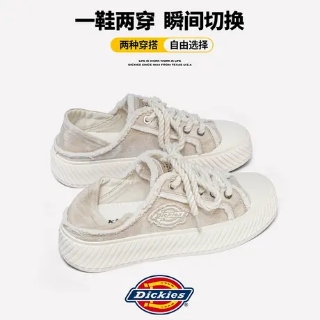 半百搭板情侣子男拖鞋新款鞋Dickies夏季2025男款男款休闲帆布鞋商品大图