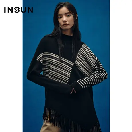 COVER冬季流苏小众牦牛绒毛针织衫商品大图