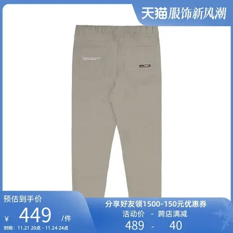 Aape旗舰店男装秋款猿颜徽章字母印花纯色简约休闲长裤6890XAI商品大图