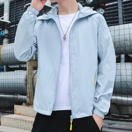 男士夏季防晒衣薄款户外透气百搭防晒服2022新款冰丝潮流男款外套商品大图