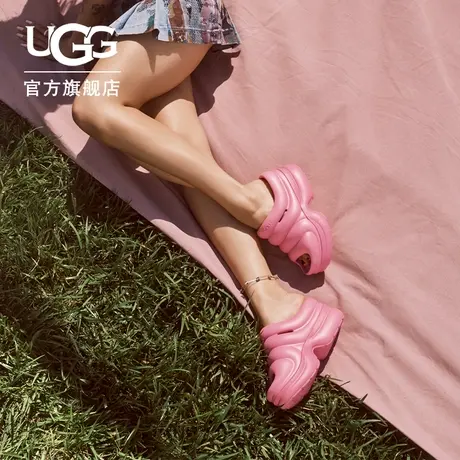 UGG夏季女士休闲舒适厚底可拆卸式脚踝束带时尚凉鞋 1136762图片
