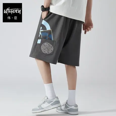 伟臣2023夏季新品大码男式运动短裤胖子加肥加大宽松肥佬休闲裤潮商品大图