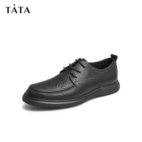 Tata他她商务休闲鞋男时尚圆头百搭休闲男皮鞋2022春新款VSJ01AM2商品大图