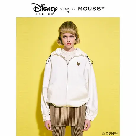 MOUSSY 新品迪士尼合作款刺绣抽绳宽松拉链夹克外套010HSY30-0020图片