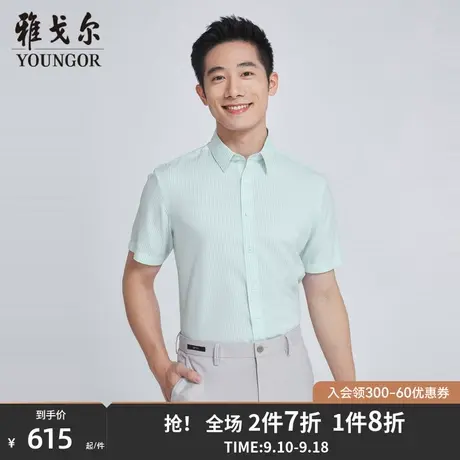 【商场同款】雅戈尔男士短袖衬衫夏季新款官方商务短袖衬衫S3273商品大图