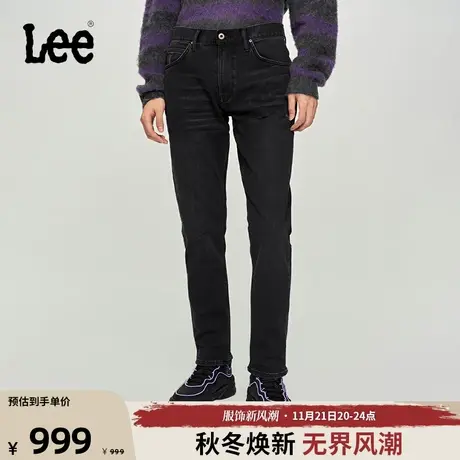 Lee商场同款23秋冬新品暖岩恒温726黑灰色男牛仔裤保暖LMB1007262商品大图