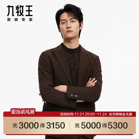 [商场同款]九牧王男装24春季新品JX5C70121单西弹力休闲西装SN图片