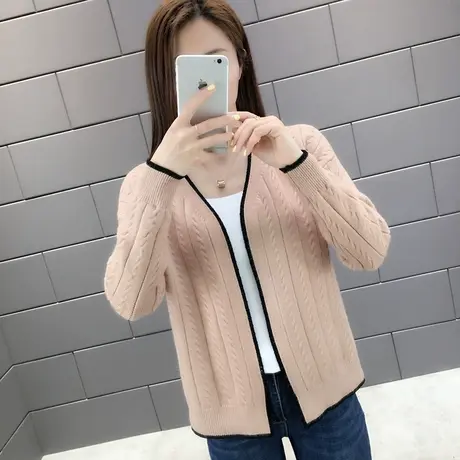 2022早秋款女装很仙的外套V领针织开衫女披肩春秋韩版毛衣女上衣商品大图