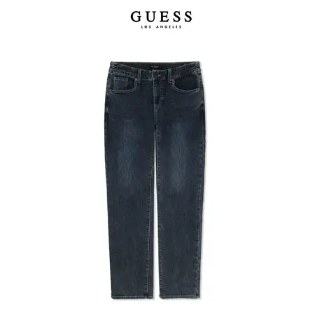 【38上新季】GUESS 男潮流复古水洗直筒百搭宽松通勤牛仔裤长裤商品大图