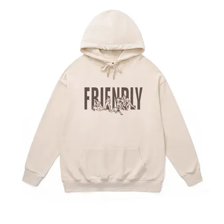 冬季设计感字母印花连帽加绒卫衣男士高端宽松显瘦加厚保暖帽衫女图片