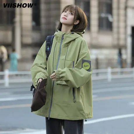 VIISHOW冲锋夹克春秋户外爬山美式三防登山服潮牌山系夹克外套男图片