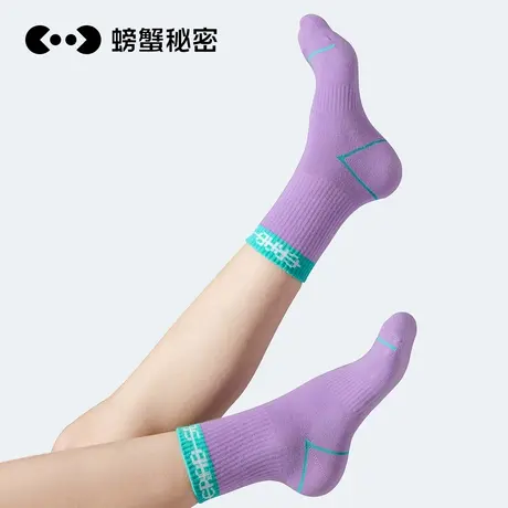 螃蟹秘密男士运动袜子女ins潮春夏情侣中筒棉袜街头潮流短袜3双装图片