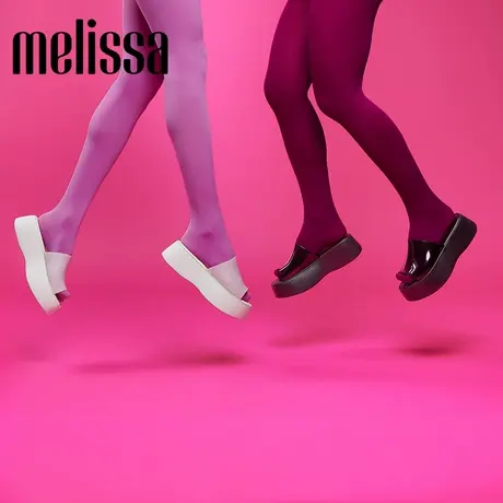 Melissa梅丽莎新款厚底复古摩登时尚女果冻拖鞋32818商品大图
