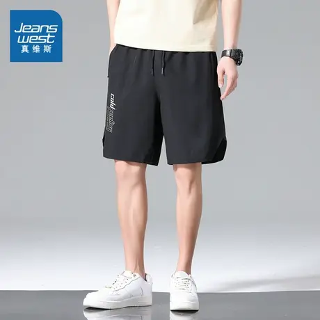 E8真维斯男装百搭休闲日常运动户外男款五分休闲裤图片