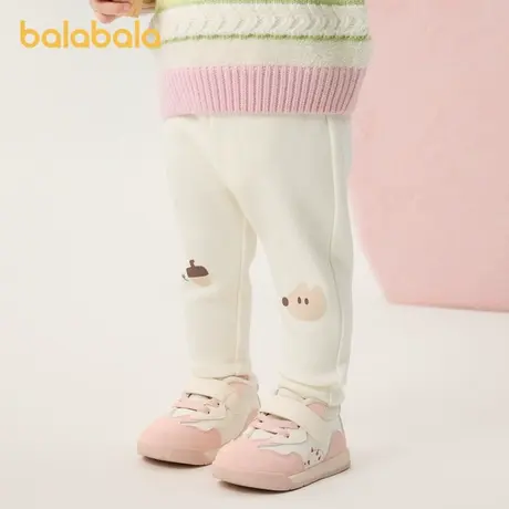 巴拉巴拉宝宝长裤女童冬装婴儿裤子2024新款秋冬休闲裤打底裤加绒商品大图