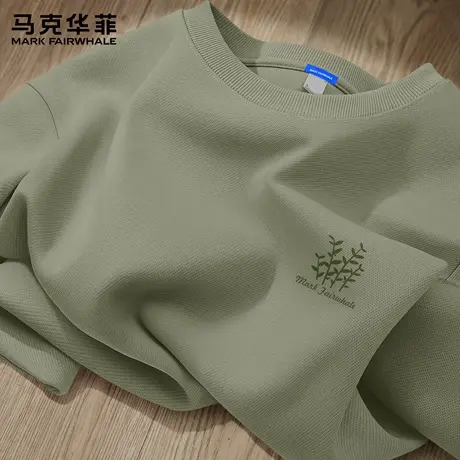 马克华菲男装春秋款圆领卫衣男士宽松休闲长袖ins风潮牌上衣男生X图片