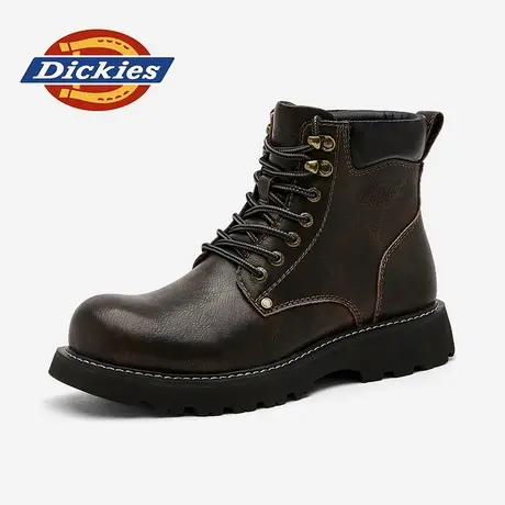 Dickies马丁靴男款2025新款男鞋秋季英伦中帮男靴男士工装皮靴子商品大图