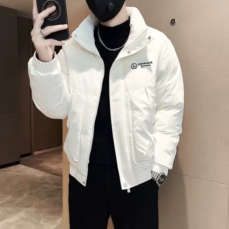 2023新款冬季棉服男ins潮百搭帅气立领短款轻熟加厚保暖棉袄外套图片