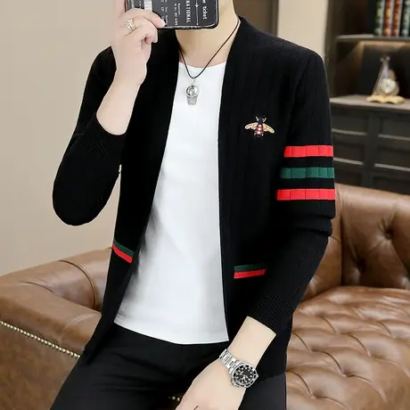 毛衣男外套春秋季韩版潮流休闲线衣开衫2022新款百搭帅气秋装上衣图片