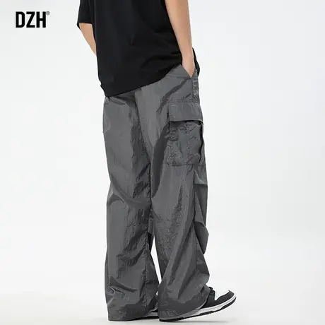 男士美式冲锋裤男潮牌阔腿裤子男款工装长裤2024年春季男裤休闲裤商品大图
