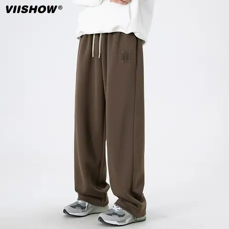 VIISHOW原创2024年春季阔腿卫裤潮牌拖地宽松裤高级感男款休闲裤商品大图