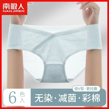 孕妇内裤女无痕低腰托腹孕中晚期早期怀孕专用产后大码三角薄款DF商品大图