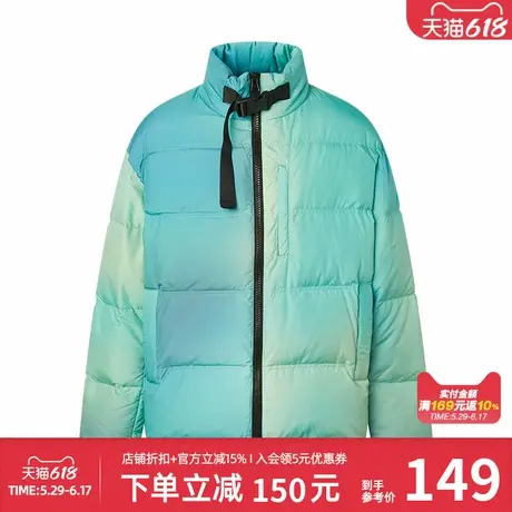 美特斯邦威面包羽绒服男秋冬新款时尚潮流立领晕染羽绒服外套男士商品大图