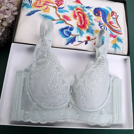 美容院大胸显小上托防下垂收副乳矫正外扩美胸塑形胸罩调整型内衣商品大图