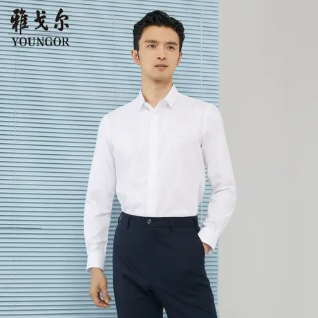 【商场同款】雅戈尔衬衫秋季官方商务休闲高级免烫通勤长袖衬衣商品大图