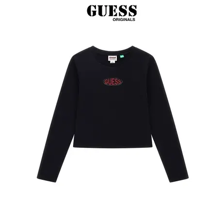 GUESSOriginals23年新款秋女士纯色简约时尚套头卫衣-W4RI58KA0Q1图片