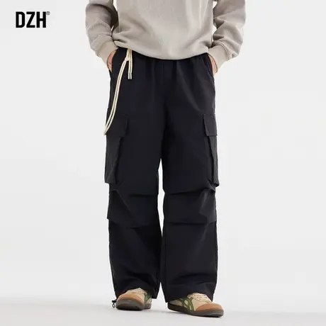 男士工装裤子潮流男美式高街宽松直筒长裤休闲裤男款登山裤冲锋裤商品大图