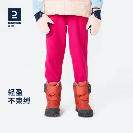 迪卡侬儿童抓绒裤婴儿春秋保暖加绒裤子透气长裤内穿秋裤童装KIDC图片