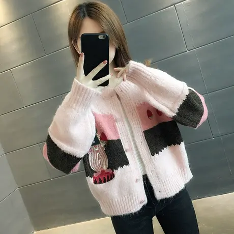 毛衣2023年新款女装秋冬季秋款秋装女士针织开衫宽松百搭外穿爆款图片