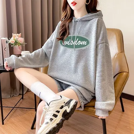 卫衣女秋季休闲长袖情侣装国潮印花上衣男宽松潮流套头衫运动服潮图片